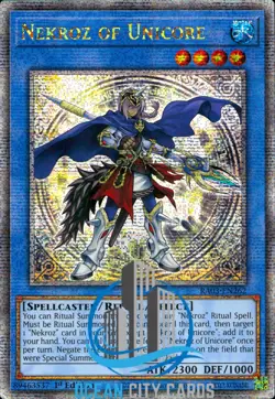 Yugioh Nekroz of Unicore RA03-EN262 Quarter Century Rare 1st Edition - Image 1