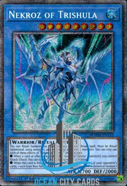 Yugioh Nekroz Of Trishula Alt Art BLMM-EN132 1st edition Starlight Rare - Image 1