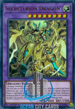 Yugioh Secreterion Dragon DUAD-EN037 1st edition Ultra Rare - Image 1