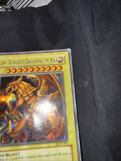 YuGiOh The Winged Dragon of Ra - DOD-001 - Secret Rare - Unlimited - HAS CREASE - Image 4