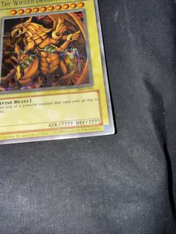 YuGiOh The Winged Dragon of Ra - DOD-001 - Secret Rare - Unlimited - HAS CREASE - Image 5