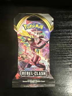 Pokemon TCG Sword and Shield Rebel Clash Booster Pack Carded Factory Sealed - Image 1