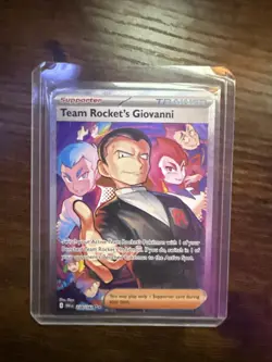 Pokemon Destined Rivals Team Rockets Giovanni Special Illustration Card 238/182 - Image 2