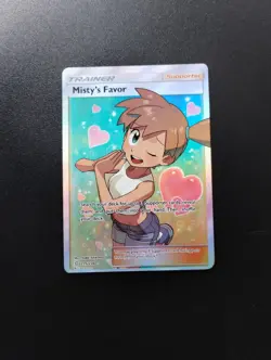 Misty's Favor 235/236 Unified Minds MINT Ultra Rare Full Art Pokemon Card - Image 1