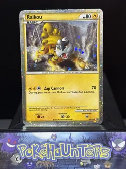 Pokemon Card Raikou HGSS19 Black Star Promo Holo Rare Light Play - Image 1