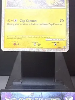 Pokemon Card Raikou HGSS19 Black Star Promo Holo Rare Light Play - Image 3