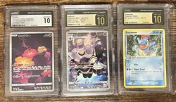 CGC Graded Pokemon Card Lot- 3 CGC Graded Pokemon Cards - Image 1