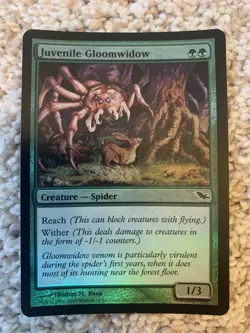 MTG Juvenile Gloomwidow FOIL (Shadowmoor) - Image 1