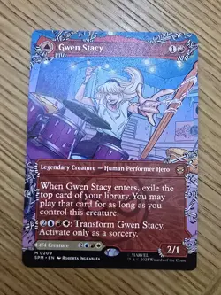 Gwen Stacy Mythic Rare 0209 Ghost-Spider MTG Magic NM/Mint Borderless Alternate - Image 1