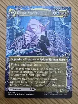 Gwen Stacy Mythic Rare 0209 Ghost-Spider MTG Magic NM/Mint Borderless Alternate - Image 2