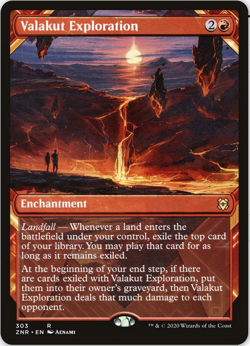 Valakut Exploration - NM - Showcase - Foil - ZNR - Mix and Match - MtG - Image 1