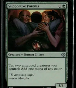 MTG Magic the Gathering Spider-Man Foil Uncommon 119 Supportive Parents - Image 1