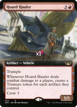 MTG Borderless Streets of New Capenna SNC Hoard Hauler MINT - Image 1
