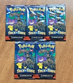 Pokemon Trick Or Trade BOOster Pack(Sealed) (5 Booster packs)2024 - Image 1