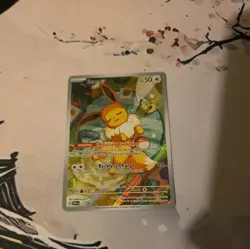 Pokemon TCG ~ Eevee 173 Full Art Prismatic Evolutions Black Star Promo - Image 2
