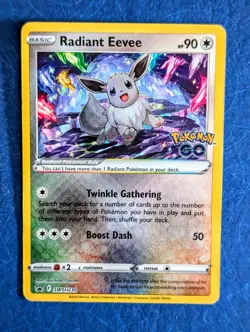 Pokemon TCG Radiant Eevee SWSH230 Black Star Promo, Near Mint Condition - Image 1