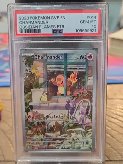 Pokemon TCG Charmander Obsidian Flames Promo #044 PSA Gem Mint 10 - Image 1