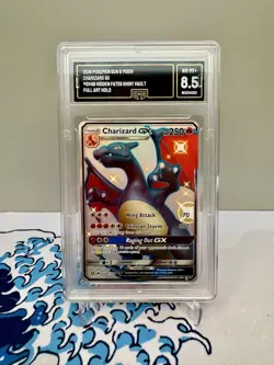 Charizard GX SV49/SV94 Pokemon Hidden Fates Shiny Vault GMA Graded 8.5 NM MT+ - Image 1