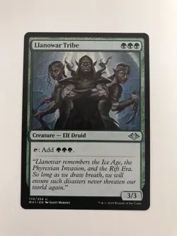 Llanowar Tribe MTG Magic the Gathering Card NM Near Mint MH1 - Image 1
