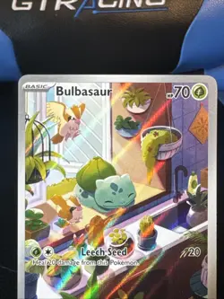 Pokemon TCG Bulbasaur Stellar Crown Illustration Rare Card 143/142 - Image 3