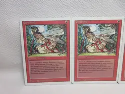 EARTHBIND X3 MAGIC THE GATHERING REVISED MTG VINTAGE Trading Card #133 - Image 3