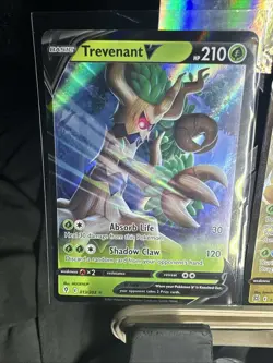 4 TCG Pokemon Cards Trevenant Dracovish Calyrex Honchkrow - Image 4