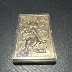 Mewtwo - Pokemon 23k Gold Plated Trading Card Burger King Promo 1999 Nintendo - Image 1