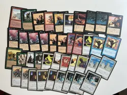 4 sheets Mana Vault and 150 MTG card lot with FBB 4th Edition Japanese NM-Played - Image 4