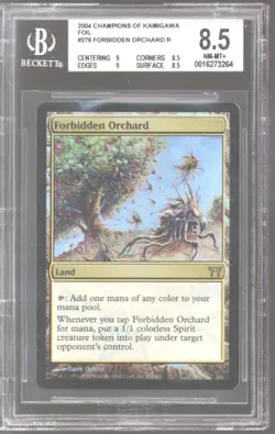 Magic MTG Champions of Kamigawa FOIL Forbidden Orchard BGS 8.5 Q++ NEAR MINT NM - Image 1