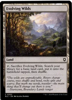 Evolving Wilds C Commander: Bloomburrow 302 Near Mint - Image 1