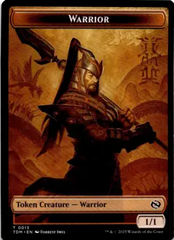 MTG - Tarkir Dragonstorm - Warrior // Goblin #13/12 Token - Image 1