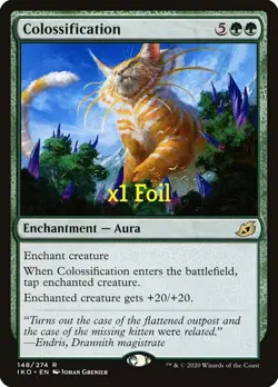 MTG Foil Ikoria: Lair of Behemoths IKO Colossification MINT - Image 1
