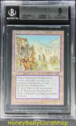 MTG Alliances 1996 Balduvian Trading Post BGS 9.0Q+ (Quad+) MINT Silver Age - Image 1