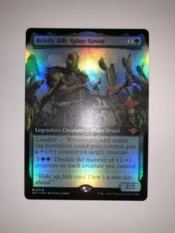 MTG Bristly Bill, Spine Sower Extended Art Foil - OTJ - Never Played Mint - Image 3
