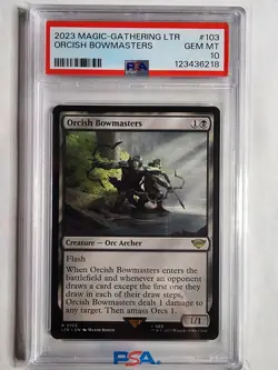 Orcish Bowmasters R 0103 Universes Beyond: the Lord of the Rings Regular PSA 10 - Image 1