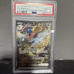 PSA 10 GEM MINT Greninja ex SVP 132 Pokemon Shrouded Fable Black Star Promo - Image 1