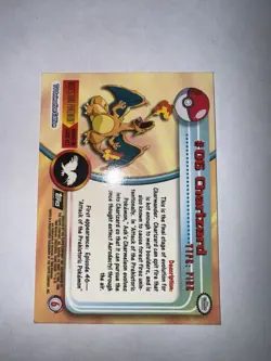 Vintage Topps Pokemon TV Animation Edition Charizard #06 Non-Holo Ex-MP - Image 2