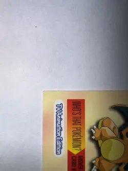 Vintage Topps Pokemon TV Animation Edition Charizard #06 Non-Holo Ex-MP - Image 3