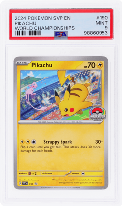 2024 Pokemon Scarlet and Violet Black Star Promo Pikachu PSA 9 - Image 1