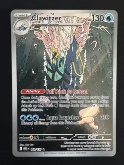 Clawitzer 141/132 Pokemon Mega Evolution Illustration Rare - Image 1