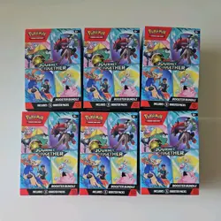 **EMPTY** LOT OF 6 - POKEMON TCG - BOOSTER BUNDLES MIXED Journey Togher EMPTY! - Image 1