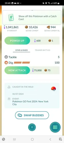 Pokemon Go Shiny Eevee Moon Crown - Image 2