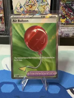 AIR BALLOON Ultra Rare Holo Trainer #166/132 Pokemon Mega Evolutions English NM - Image 1
