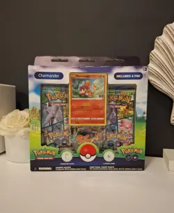 POKEMON TCG Pokemon GO Pin Collection NEW Charmander Promo 3 Packs - Image 1