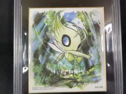 Pokemon Shikishi Art PSA 7 NM Celebi Art 2 2019 #16 Ultra Rare - Image 2