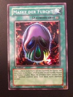 Yu-Gi-Oh! Maske der Furcht, LON-G017, Super Rare, 1. Auflage, Deutsch, Near Mint - Image 1