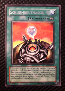 Yu-Gi-Oh! Schleimbrutmaschine, LON-G026, Rare, 2. Auflage, Deutsch, Near Mint - Image 1