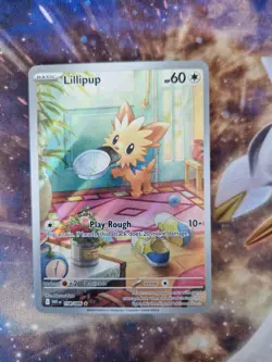Pokemon TCG Lillipup 154/086 White Flare Illustration Art Rare Card NM - Image 1