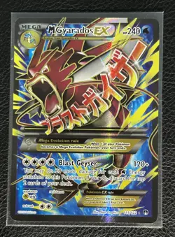 Mega M Gyarados EX Full Art Holo 115/122 XY Breakpoint Pokemon Card NEAR MINT/NM - Image 1
