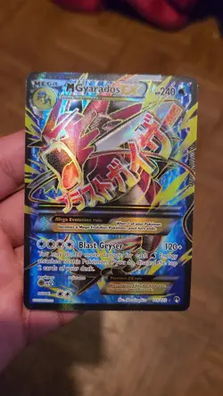 Mega M Gyarados EX Full Art Holo 115/122 XY Breakpoint Pokemon Card NEAR MINT/NM - Image 2